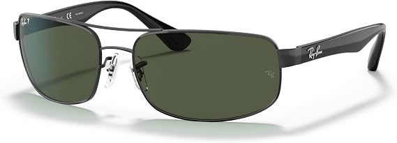 Ray-Ban mens Rb3445 Rectangular Sunglasses