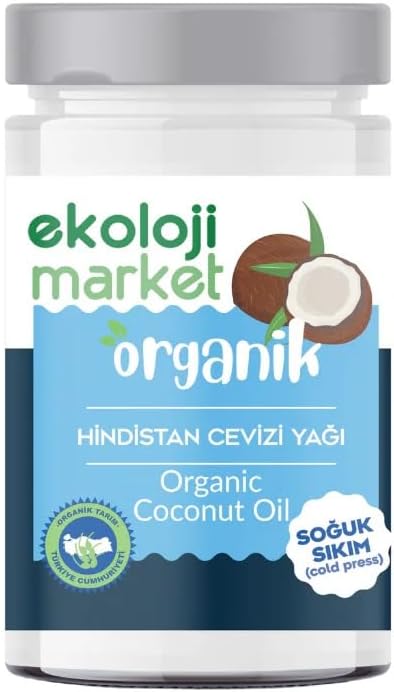 Ekoloji Market Organik Soğuk Sıkım Hindistan Cevizi Yağı 300 gr