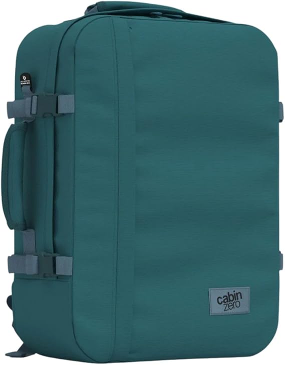Cabinzero Classic Cabin Backpack 44L, Maximum Size Carry On Luggage, Lightweight Cabin Backpack for Men and Women, Water-Resistant Travel Bag for Flights and Backpacking