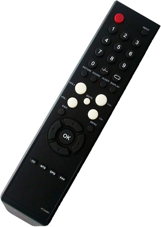 Smartby RC3008V Remote Control for VIORE TVs