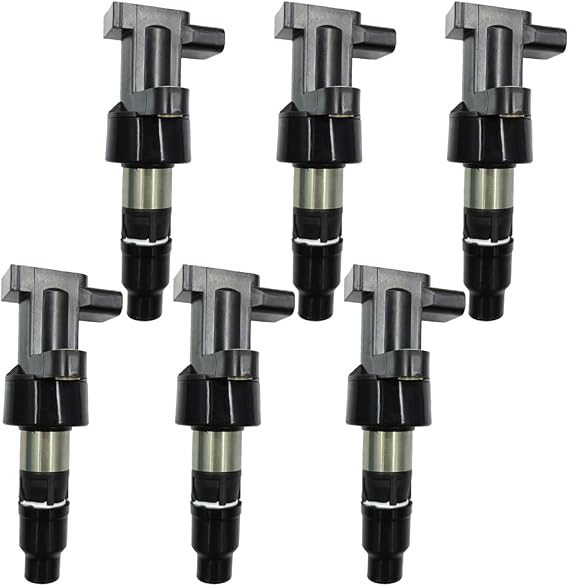 Ignition Coil Packs Set of 6 Compatible With Jaguar S-TYPE X-TYPE 2.5 3.0 2002 2003 2004 2005 2006 2007 2008 Replacement For UF435 C2S11480 C2S42673 XR822478