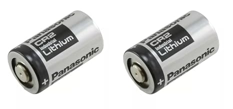 Panasonic CR2-2PK Photo Lithium 3V Batteries for Mini 25, Mini 50, Mini 50S, Mini 55, Pivi MP-100 and SP-1- Silver (Pack of 2)
