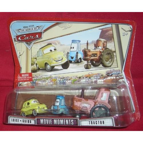 Disney Cars Toys Cars Movie Moments Luigi, Guido & Tractor