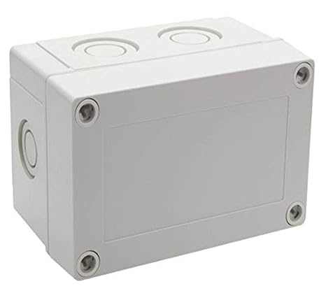 Fibox UL PCM 100/75 G Mnx Knock-Out Series NEMA 4X Polycarbonate Enclosure Base with Metric Knock-Outs and TPE Gasket 5.1x3.3.1" Width, 5.0999999999999996" Length