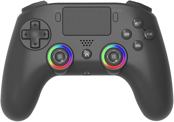 Subsonic - Wireless controller for PS4 / Playstation 4 - Bluetooth controller with LED, vibration and gaming headset jack - Black [playstation_4]