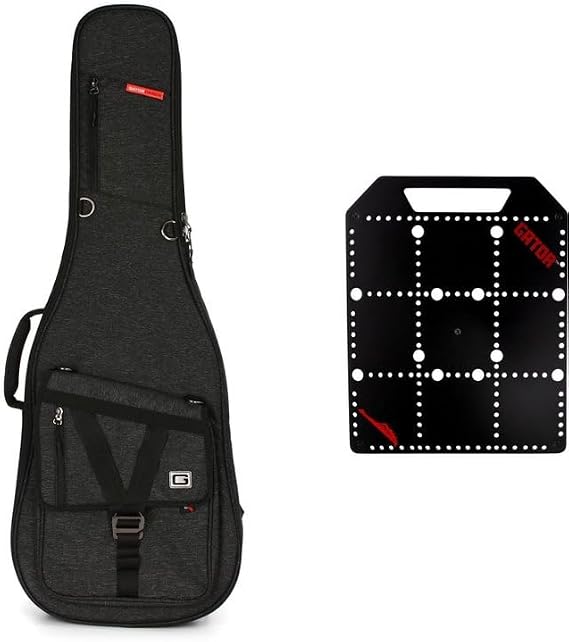 Gator Transit Electric Guitar Gig Bag with Pocketboard - Charcoal Black