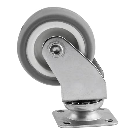 Badem10 Mobilya Ofis Koltuk Tekeri Vidalı Yük Taşıma Alışveriş Sepeti Tablalı Teker 50 MM x 20 mm GRİ