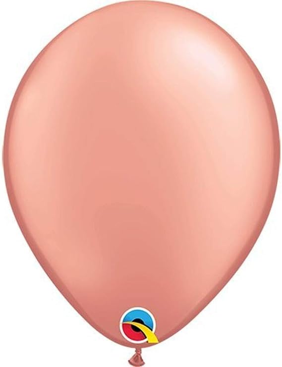 Qualatex 57211 Rose Gold Latex Balloons, 11", Gold, Pack of 100