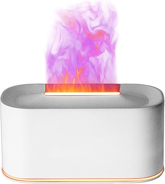 Diffuser Flame 220ml Aromatherapy Machine with 7-Color Lights | Bedroom Scent Diffuser for Bedroom Living Room Bathroom Office Study Classroom Hotel Dormitory Nursery Desk Nightstand