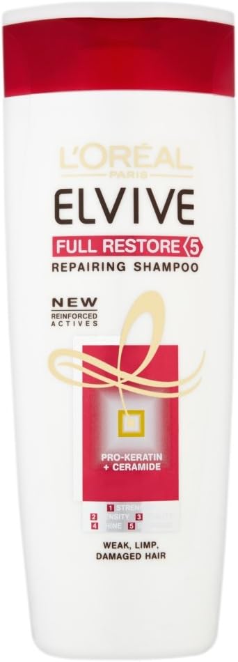 L'Oreal Elvive Full Restore 5 Damaged Hair Shampoo, 400ml