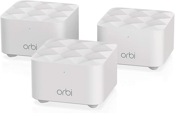 NETGEAR Orbi Whole Home Mesh WiFi System (RBK13) Router Replacement Covers up to 4,500 sq. ft. with 1 Router & 2 Satellites