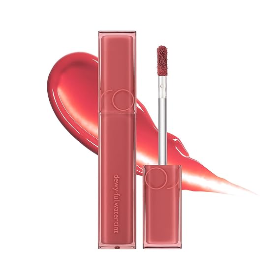 rom&nd Dewyful Water Tint | Glossy Lip Tint | 01 In Coral | 0.18oz