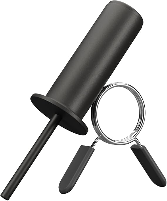 Weight Stack Pin Extender with Spring Clip Collar, Weight Pins for Weight Stack Machine, Weight Stack Extender Pin Strength Training Equipment for Commercial Gym and Home Gym