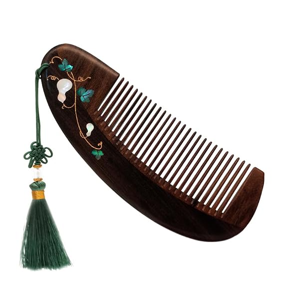 QinXingBaiHuoDian For Ancient Wooden Comb Women's and Men's Hair (1Pcs )