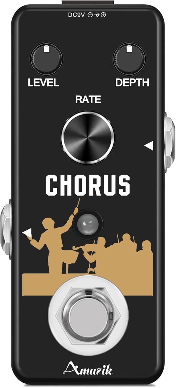 Chorus Pedal Analog Chorus Stereo Chorus Single Pedal Playing Effect Device Effecter Warm And Transparent Spatial Sense Signal Lossless No Attenuation Of Sound Compact For Electric Guitars And Basses