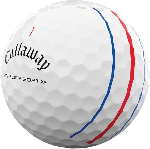 LostGolfBalls - Chrome Soft Triple Track Golf Balls for Callaway Golf, Near Mint Quality, Premium Used & Recycled, 72 Count