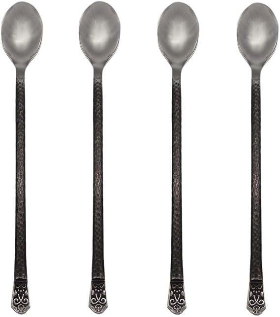 Gourmet Settings Avalon 18/10 Stainless Steel Iced Beverage Spoon (Set of Four)