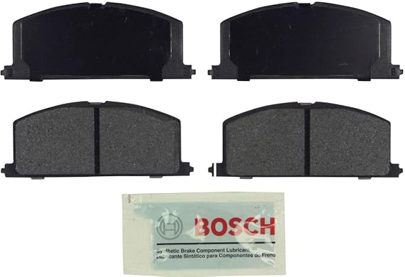 BOSCH BE242 Blue Ceramic Disc Brake Pad Set - Compatible With Select Chevrolet Nova; Geo Prizm; Toyota Camry, Celica, Corolla, MR2, Paseo, Tercel; FRONT