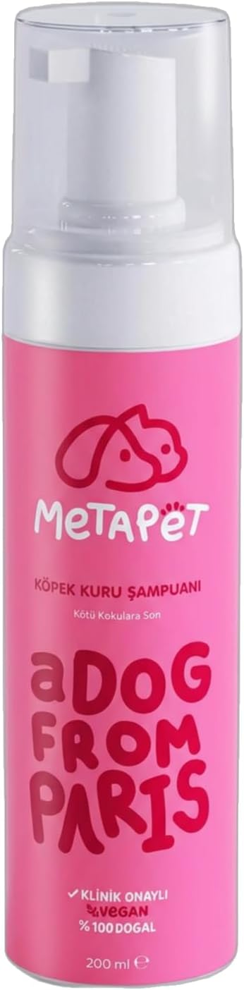 Metapet Kötü Koku Giderici Susuz Köpek Kuru Köpük Şampuan 200 ml