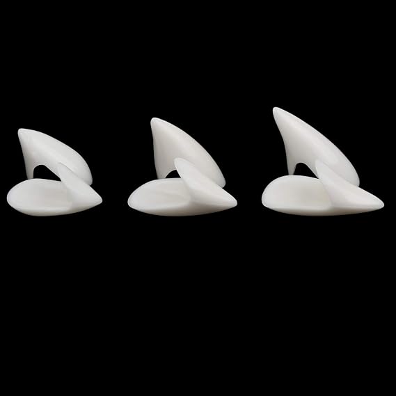 VEYLIN 3 Pair Vampire Teeth Fangs Cosplay Props Halloween Costume Props Party Favors (13mm 15mm 17mm)