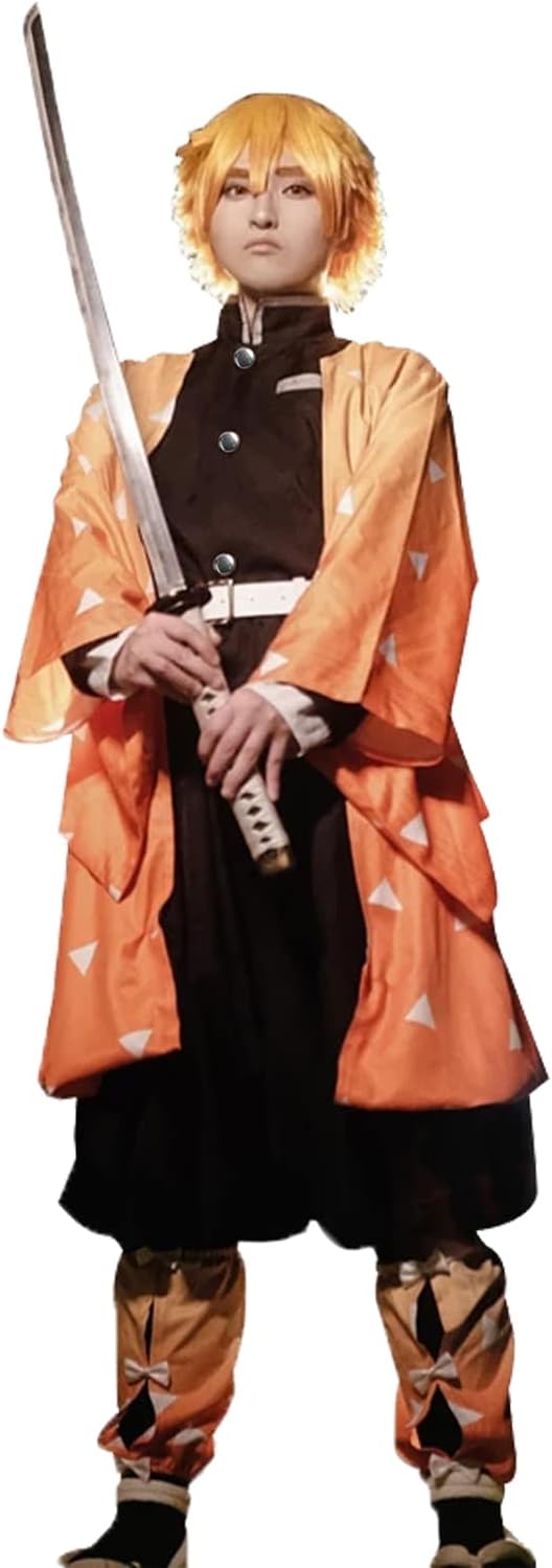 Tanjirou Zenitsu Giyuu Cosplay Costume for Japanese Anime Kimono Demon Cosplay Outfit Halloween Costume