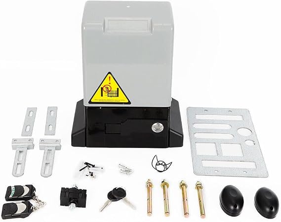 1400lb Chain Driven Automatic Sliding Gate Opener with 2 Remotes, Automatic Sliding Gate Opener, 370W Automatic Motor Remote Kit with Wireless Keyboard