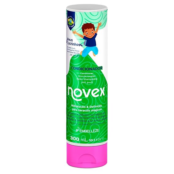 Novex My Little Curls Conditioner - Infused with Aloe Vera & Castor Oil (for All Curls Textures)- Kids hair product - Aloe Vera Kids Hair (300ml/10.1oz)