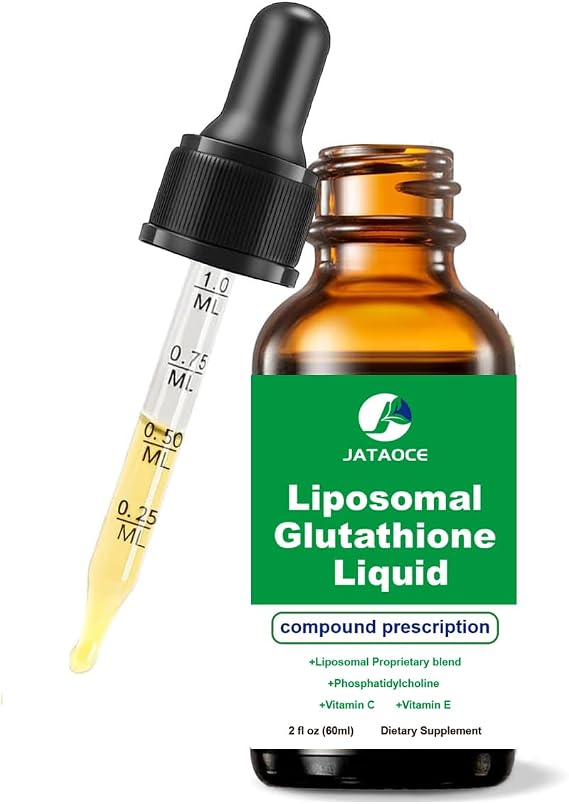 Liposomal Glutathione 1500 MG, Liquid Glutathione Supplement, Powerful Antioxidant, Liver Detox, Immune Enhancer,Add Vitamin C and Vitamin E,Supports Immunity, Skin, Hair, and Healthy Aging