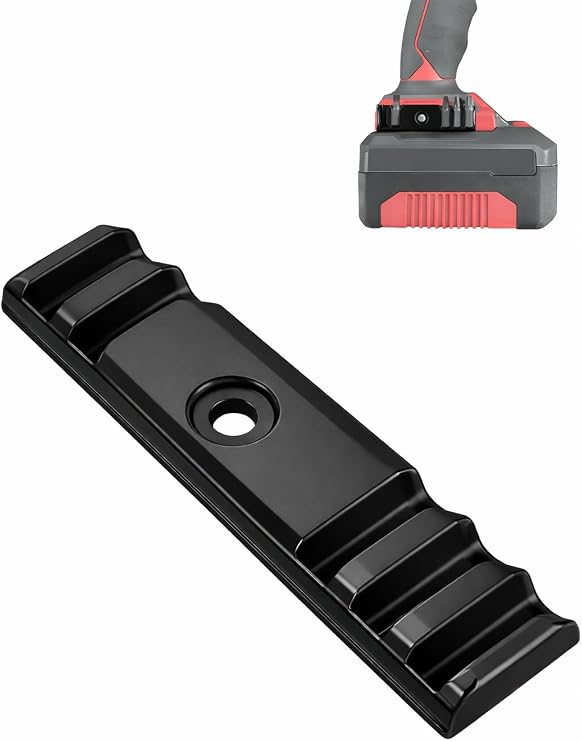 Drill Bit Holder Fit for Einhell TE-CD TP-CD & Ozito PXC 18V Drill, 5 Slots | Side Mount Tool Organizer with Flush Snap-On Installation, Compact Bit Storage Rack for Cordless Drill & Workshop Use