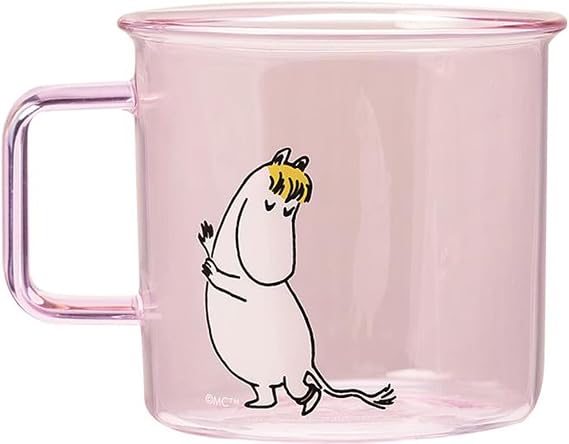 Muurla 3.5dl Snorkmaiden pink moomin glass mug