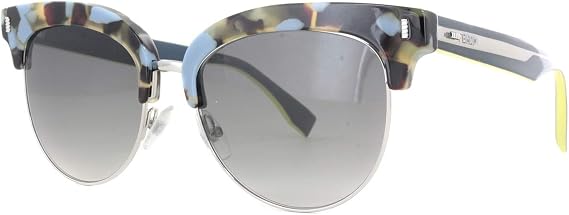 Fendi - COLOR BLOCK FF 0154/S, Cat Eye, acetate/metal, women, BLUE HAVANA TEAL/GREY SHADED(UDT/VK), 54/17/140
