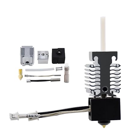 Elves Ender 3 V3 SE Hotend Kit, 260C High Temperature 250mm/s High Speed Assembled Extruder Hotend Replacement with 0.4mm Brass Nozzle for Ender 3 V3 SE 3D Printer