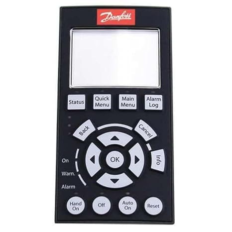 DANFOSS 130B1107 Control Panel, Type 3R/4X, Speed Graphical, Drive Control Panel, for USE with VLT Drives, Graphical Local Control Panel, Graphic Display with Plain Text, LCP102