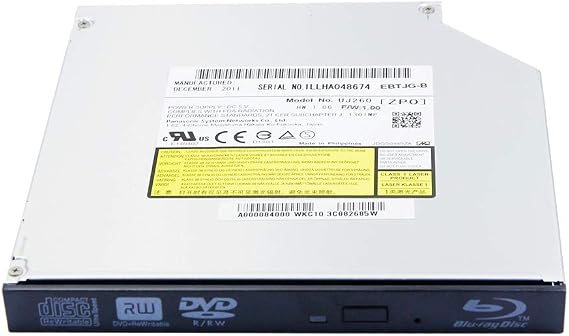 Laptop Computer Dual Layer 6X Blu-ray BD-RE DL Burner, for Sony BD-5750H BD-5740H BD-5730S Pioneer BDR-TD05 BDR-TD04 BDR-TD03, Super Multi 8X DVD+-R/RW CD-R Writer, Internal 12.7mm SATA Optical Drive
