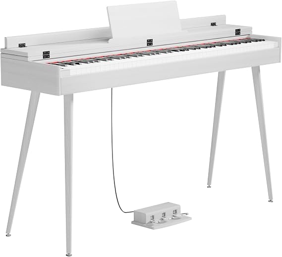 88 Key Digital Piano, Hammer-Action Full Desk Weighted Keyboard