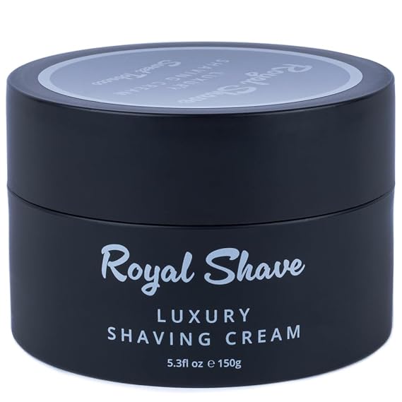 Royal Shave Bergamot Shaving Cream for Men, Luxury Ultra Rich Lather