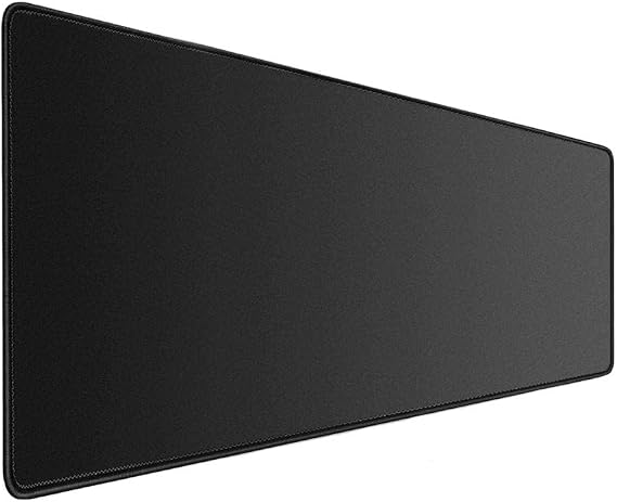 Spelt Primary 100x50cm L 3mm Speed Surface Large Rubber Anti-Slip Base Mousepad Mat Patternless Black