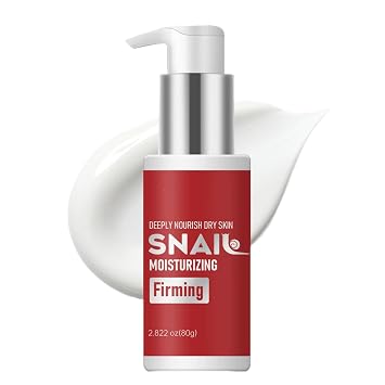 Snail Moisturizing Firming Cream, Face Moisturizer Anti-Wrinkle Reduces Fine Lines Deeply Nourishes Soothes Dry Skin Improves Elasticity Lifting & Firming for Face and Neck All Skin Types