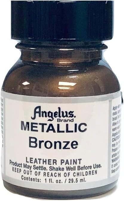 Angelus Acrylic Leather Paint-1oz.-Bronze, 1 Ounce