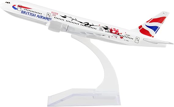 24-Hours The British Plum B777 Alloy Metal Model Aircraft Birthday Gift Plane Models Chiristmas Gift 1:400