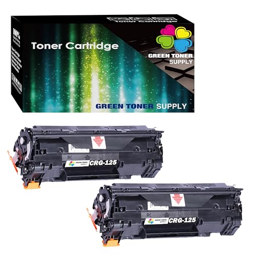 Pack of 2 Compatible Replacement for Canon 125 Toner Cartridge Canon125 CRG-125 CRG125 to ImageCLASS MF3010 LBP6000 LBP6030w Toner Printer
