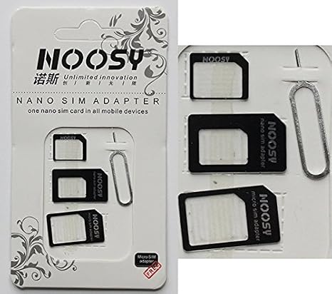 4'ü 1 arada Nano Micro SIM Adapter Sim Kart için set iPhone 4 5 6 Samsung HTC Universal