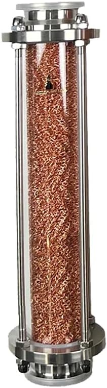 HOOLOO 2''Distillation Column Glass Copper Mesh Column