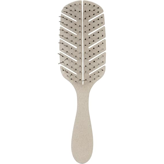 CALA Eco Detangler Hair Brush - Pain-Free Detangler for Wet and Dry Hair | & Double Curve Scalp Massager Reduces Breakage & Frizz for All Hair Types, Women and Men