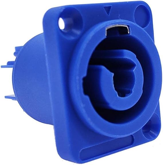 1PC Connector 3 pins 20A 250V, NAC3FCA NAC3FCB, Power Speaker Panel Socket Female for LED Screen Stage Lighting-Blue