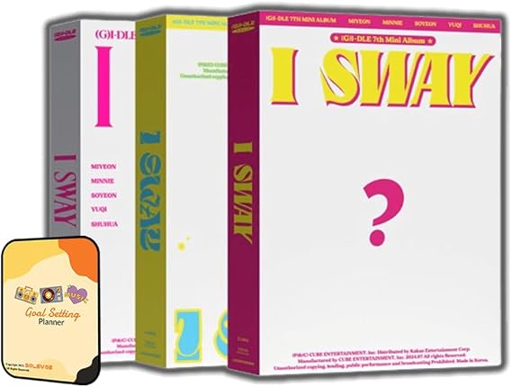 Dreamus I SWAY (G) I-DLE Album [WIND + WAVE + BEAT 3 ver. Full Album Set]+Pre Order Benefits+BolsVos K-POP Inspired Freebies (7th Mini Album)