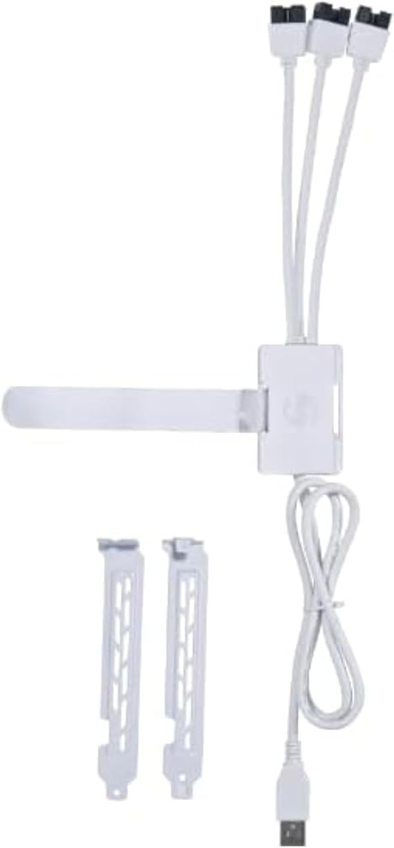 Lian Li USB 2.0 1 to 3 Hub (Type A Male Port) White