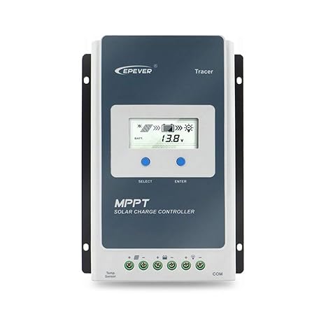 EPEVER® 10A MPPT Solar Charge Controller 12V/24V Auto Identification with LCD Display for Communication Base Stations and Household Systems - Tracer 1210AN