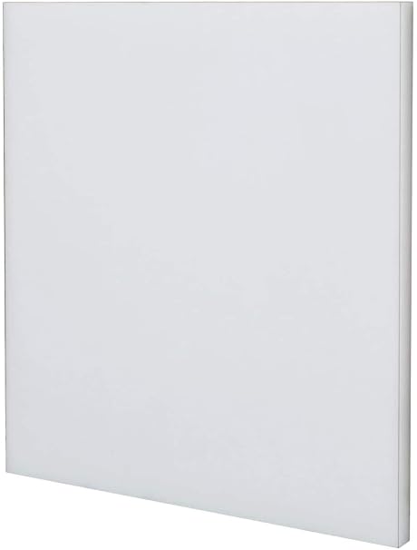 Premium UHMW, Ultra High Molecular Weight Polyethylene, Sheets, Available in Every Size and Thickness,Opaque White (1/2 Inch Thick, 6 x 6)