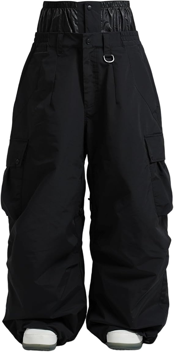 Mens Womens Ski Snowboard Pants Baggy Waterproof